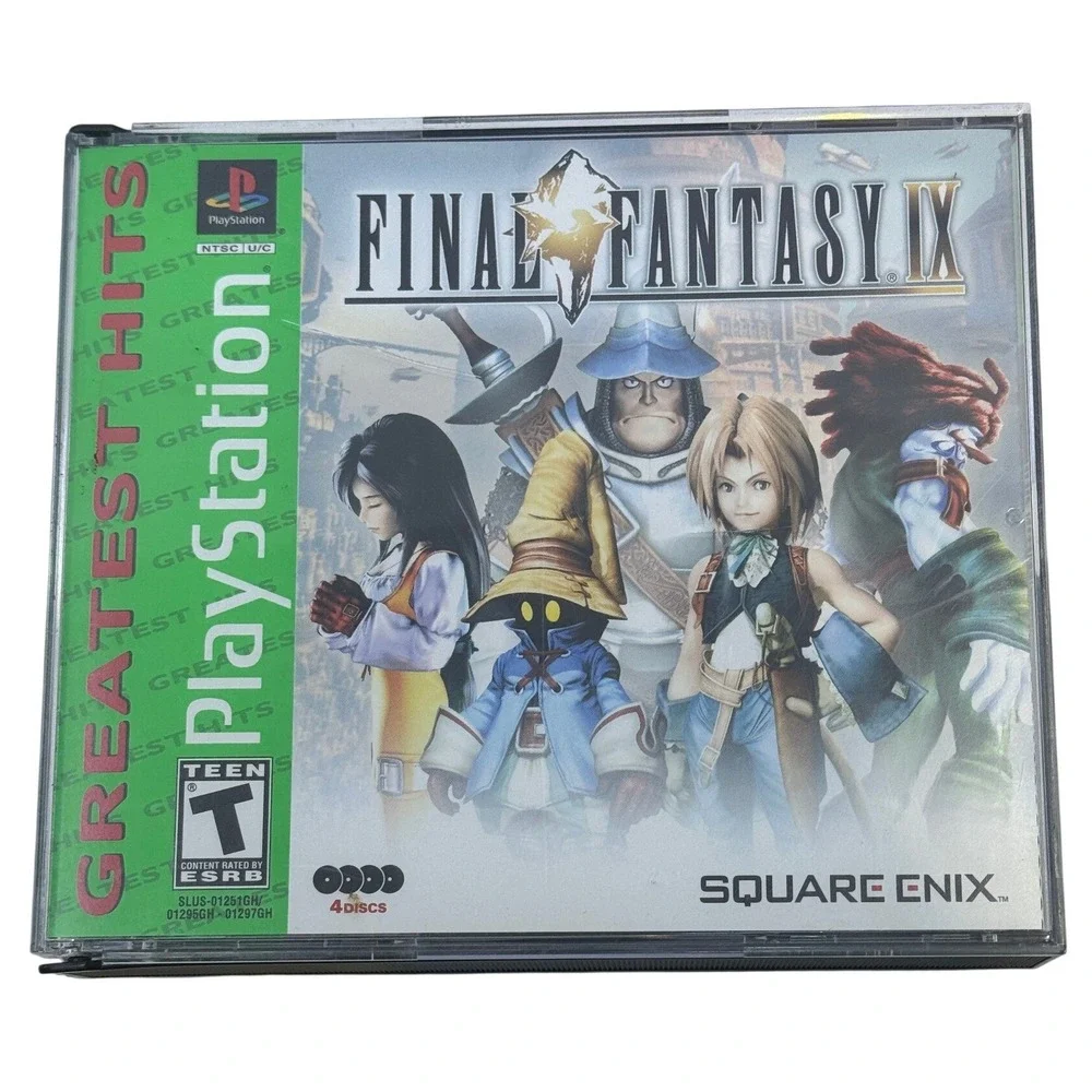 Final Fantasy IX Sony PlayStation 1 PS1 Greatest Hits 4-Disc Set Square Enix